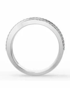 Moissanite 9ct White Gold 0.50ct total Cocktail Ring