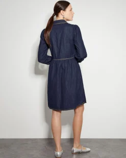 Monsoon Adeena Denim Mini Shirt Dress