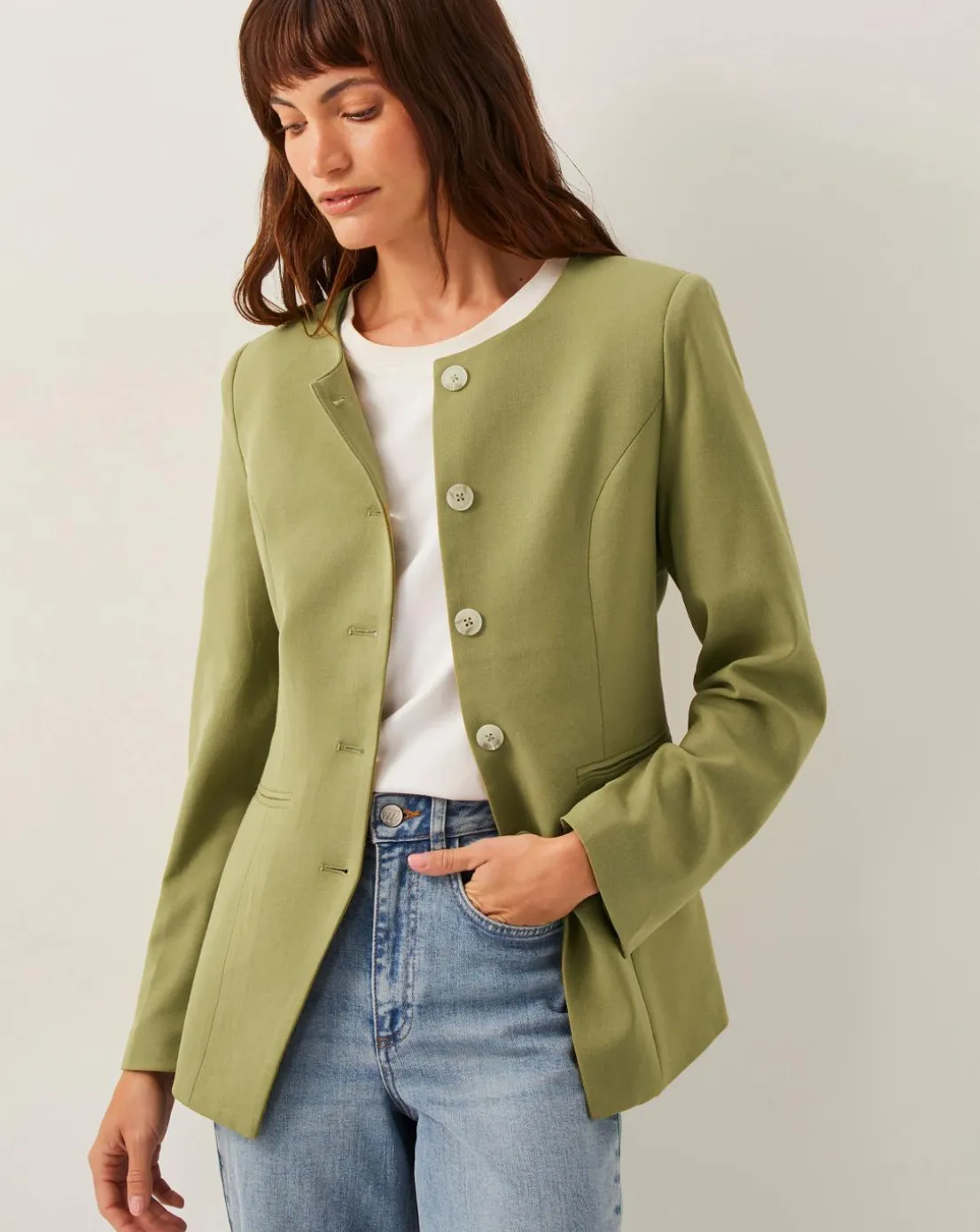 Monsoon Adeline Shoulder Pad Suit Jacket
