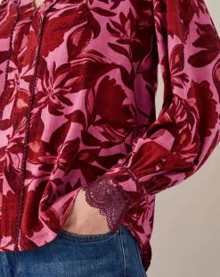 Monsoon Aimee Floral Print Jersey Blouse