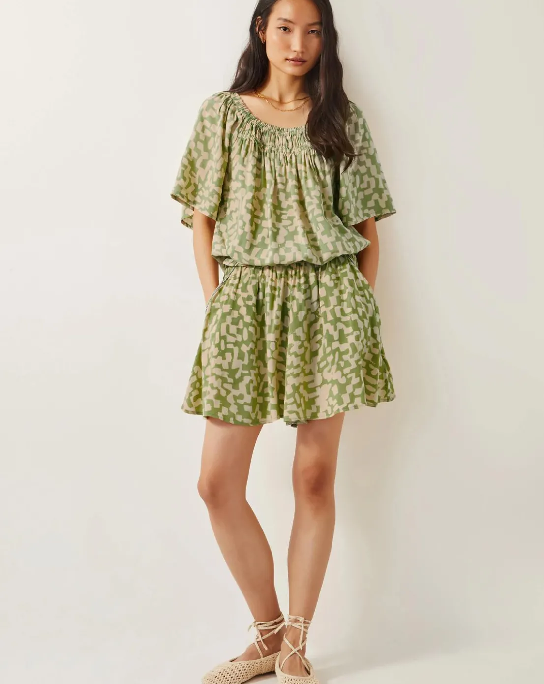 Monsoon Ania Abstract Batik Print Shorts