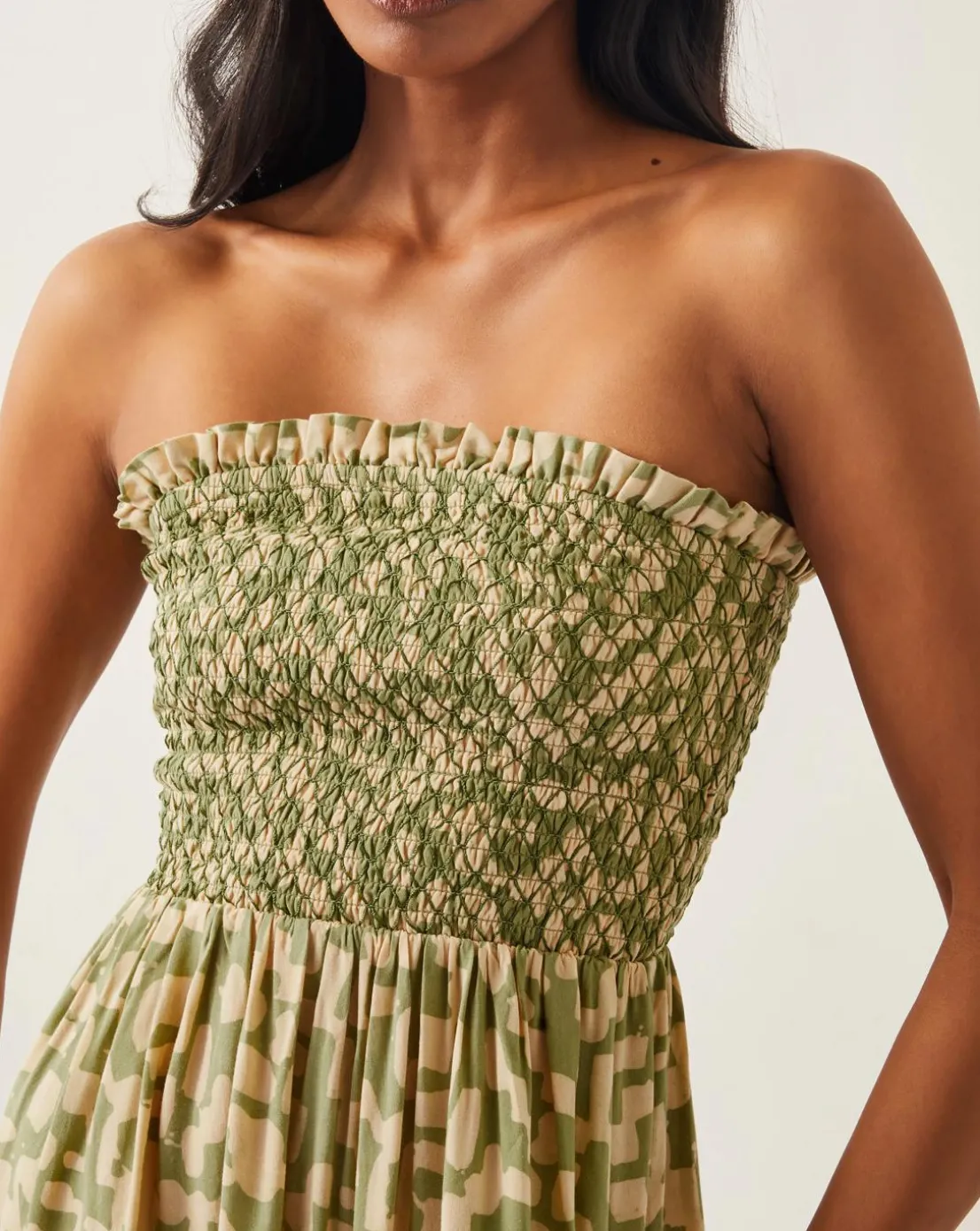 Monsoon Ania Geometric Bandeau Dress