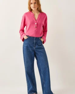 Monsoon Asher Linen-Blend Top