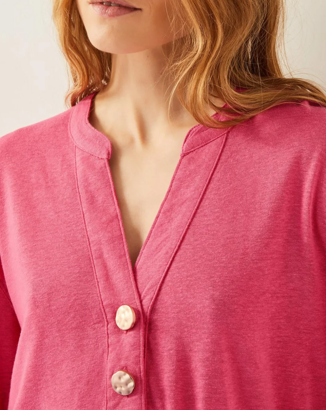 Monsoon Asher Linen-Blend Top