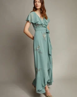 Monsoon Ausha Maxi Wrap Dress