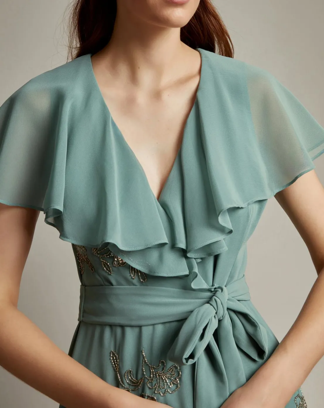 Monsoon Ausha Maxi Wrap Dress