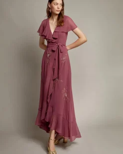 Monsoon Ausha Maxi Wrap Dress