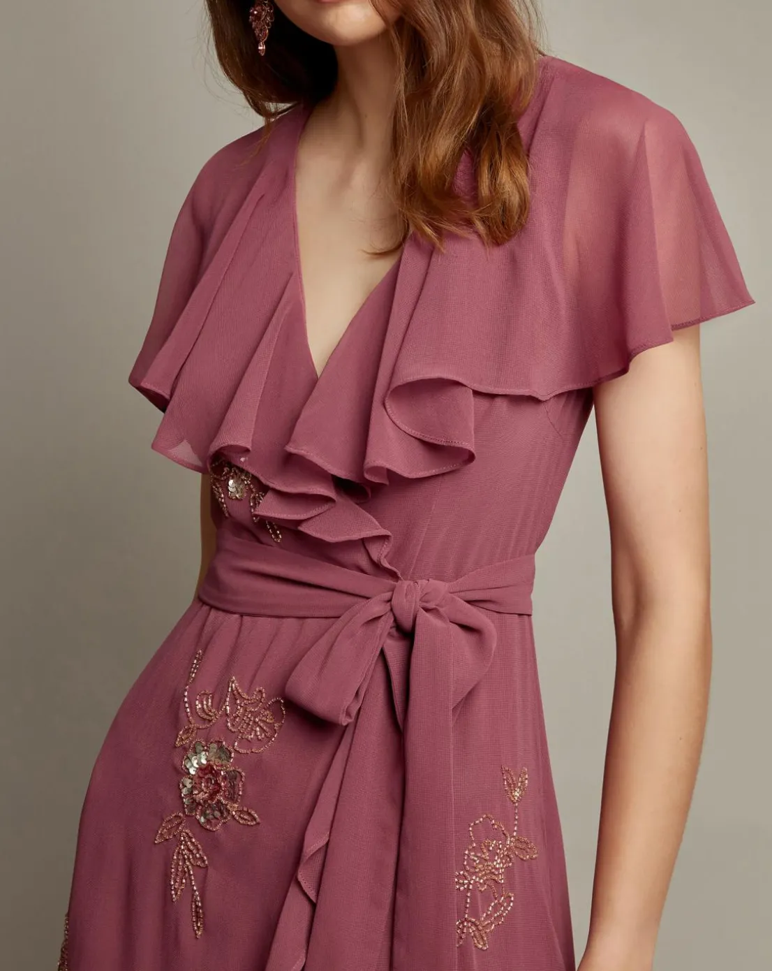 Monsoon Ausha Maxi Wrap Dress