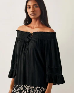 Monsoon Ava Off-The-Shoulder Smock Top