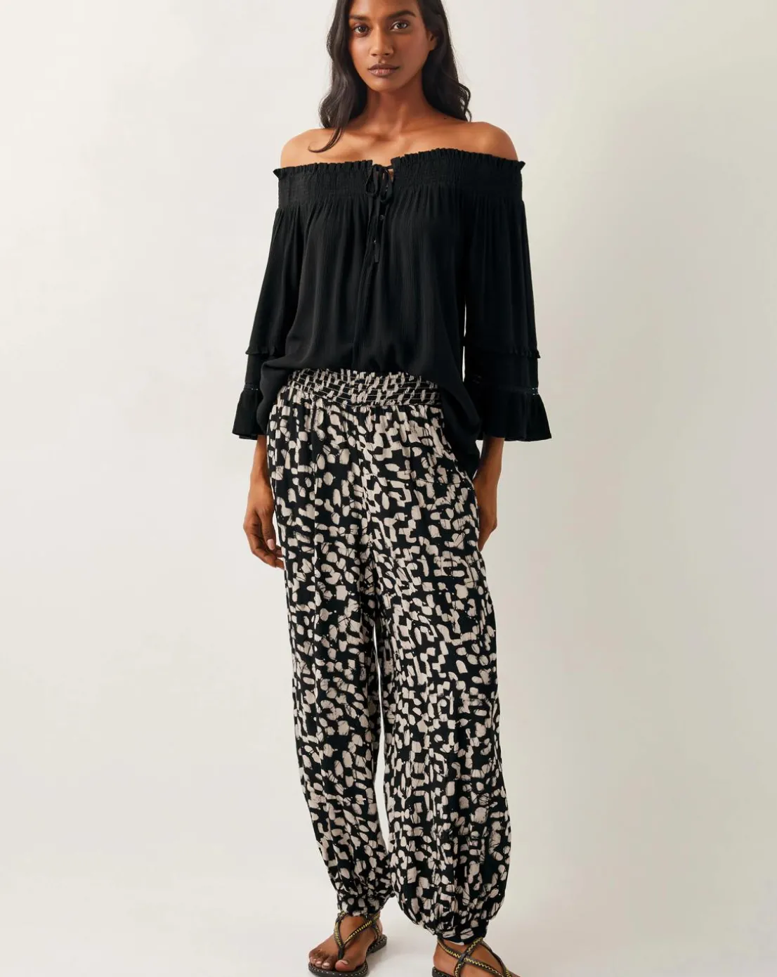 Monsoon Ava Off-The-Shoulder Smock Top