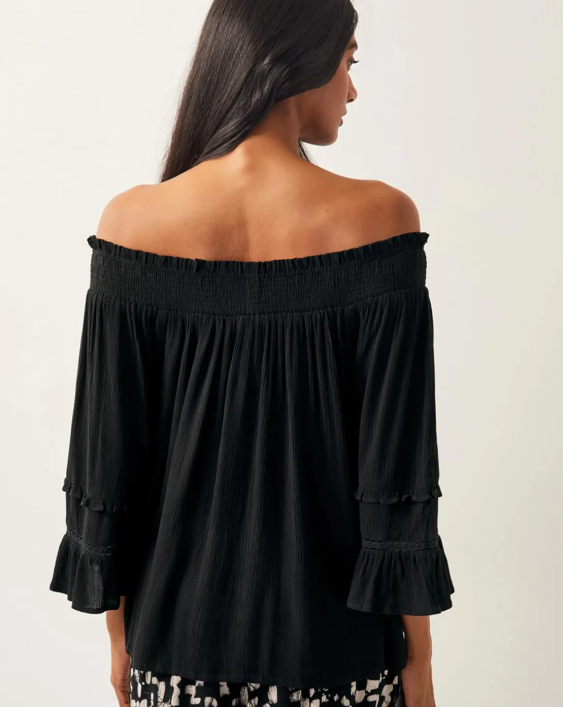 Monsoon Ava Off-The-Shoulder Smock Top