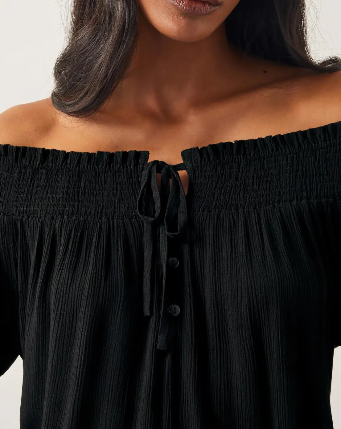 Monsoon Ava Off-The-Shoulder Smock Top