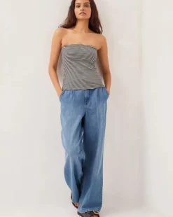 Monsoon Billie Stripe Bandeau Top