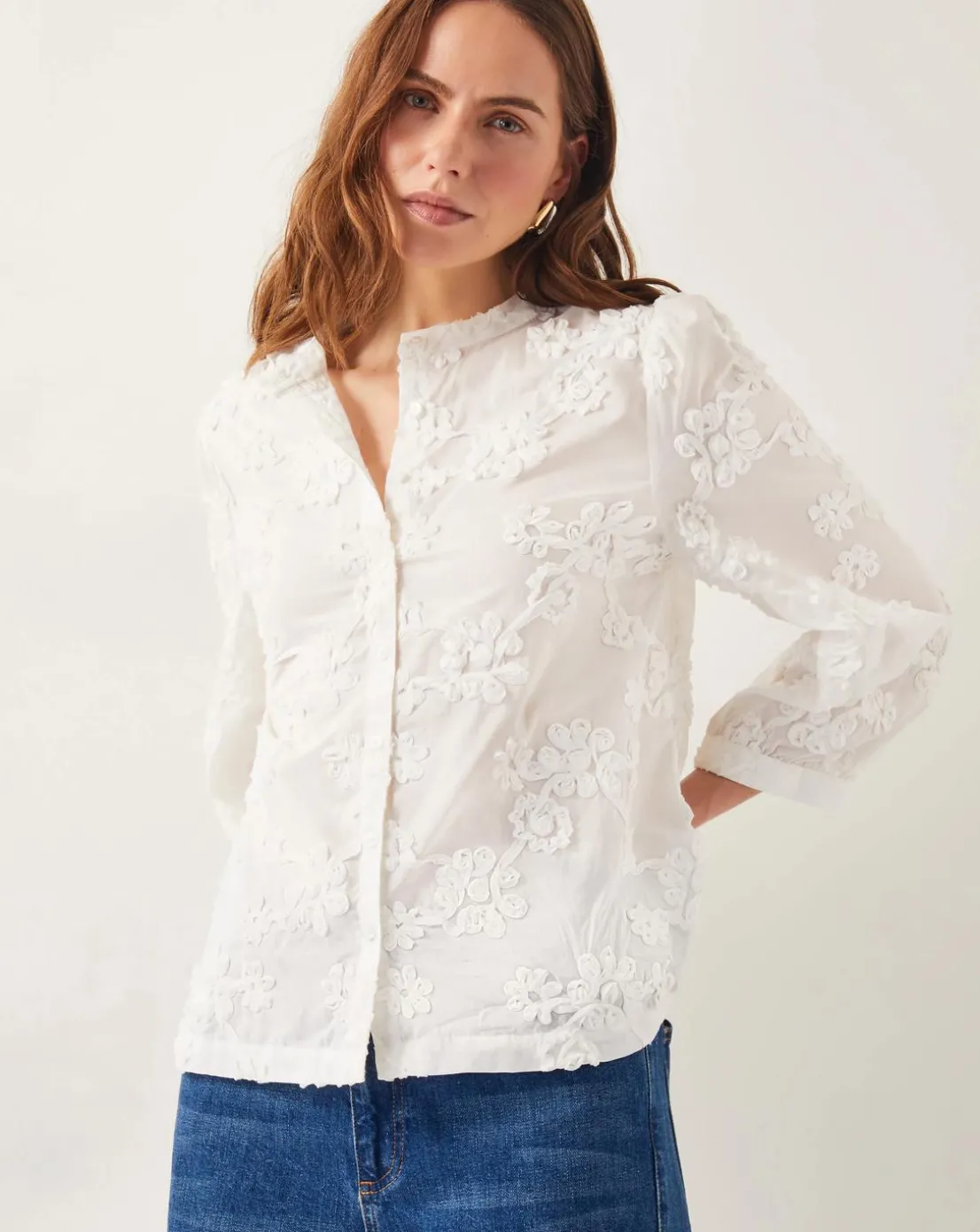 Monsoon Blair Floral Cornelli Blouse