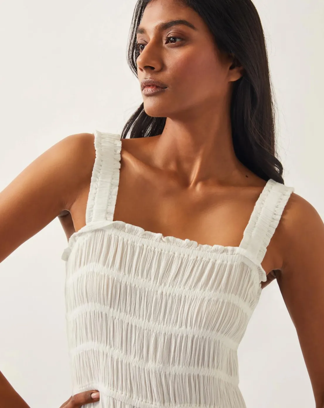 Monsoon Briar Shirred Maxi Dress