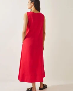 Monsoon Britt Sleeveless A-Line Midi Dress