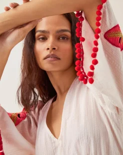 Monsoon Cerse Leaf Print Maxi Dress