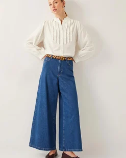 Monsoon Chiara Frill Cotton Blouse