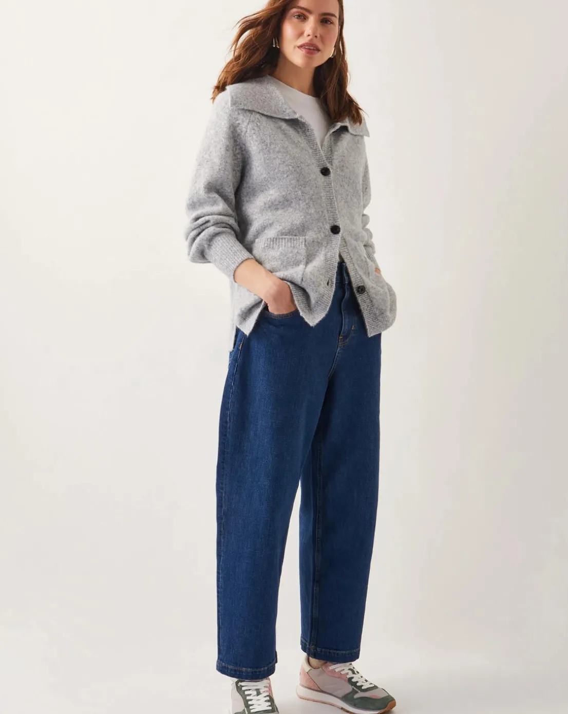 Monsoon Clay Collar Cardigan