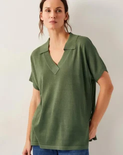 Monsoon Cloe Knitted Collar Top