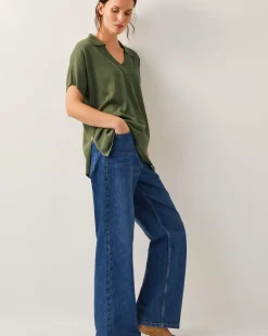 Monsoon Cloe Knitted Collar Top