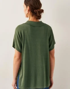 Monsoon Cloe Knitted Collar Top