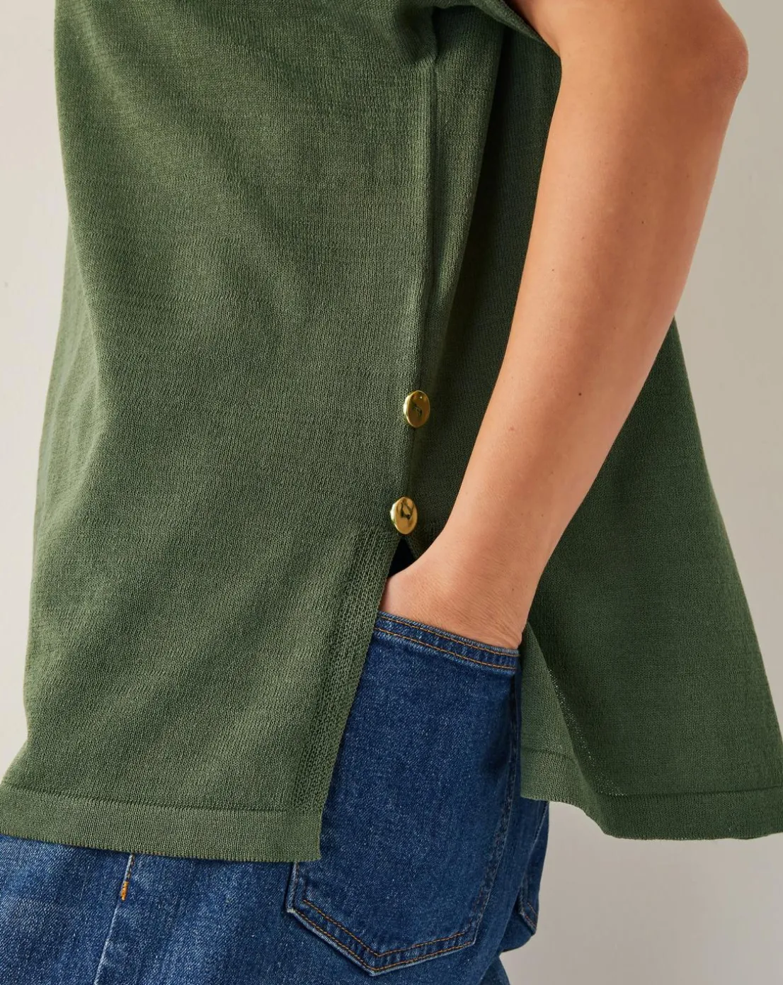 Monsoon Cloe Knitted Collar Top