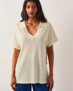 Monsoon Cloe Knitted Collar Top