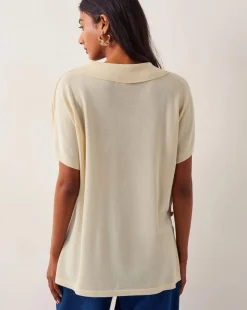 Monsoon Cloe Knitted Collar Top