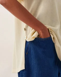 Monsoon Cloe Knitted Collar Top