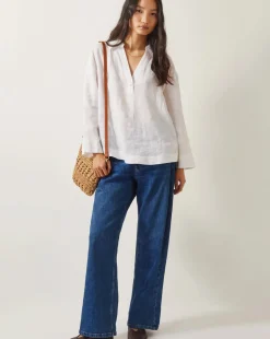 Monsoon Clover Linen Blouse