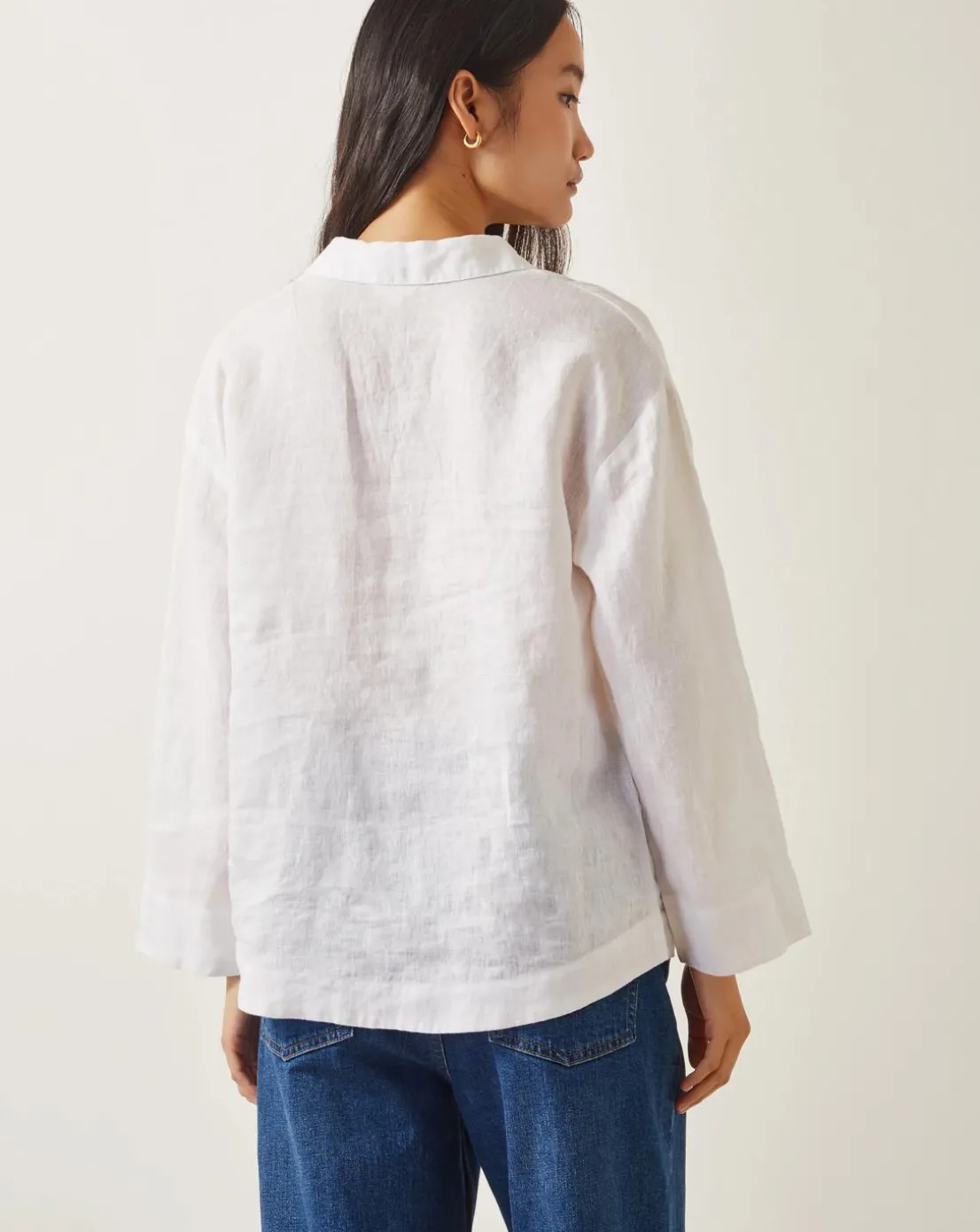 Monsoon Clover Linen Blouse
