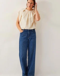 Monsoon Dorit Bubble Hem Top