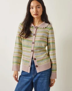 Monsoon Fawn Fair Isle Cardigan