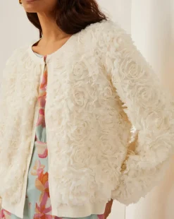 Monsoon Fi Floral Knit Cardigan