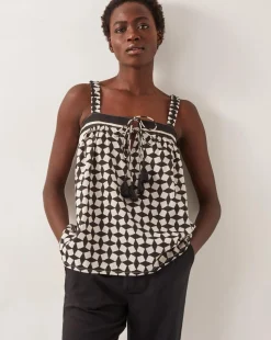 Monsoon Geena Geometric Print Cami Top