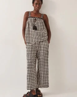 Monsoon Geena Geometric Print Trousers