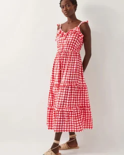 Monsoon Geena Woodblock Midi Dress