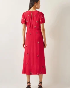 Monsoon Gia Embellished Tea Dress