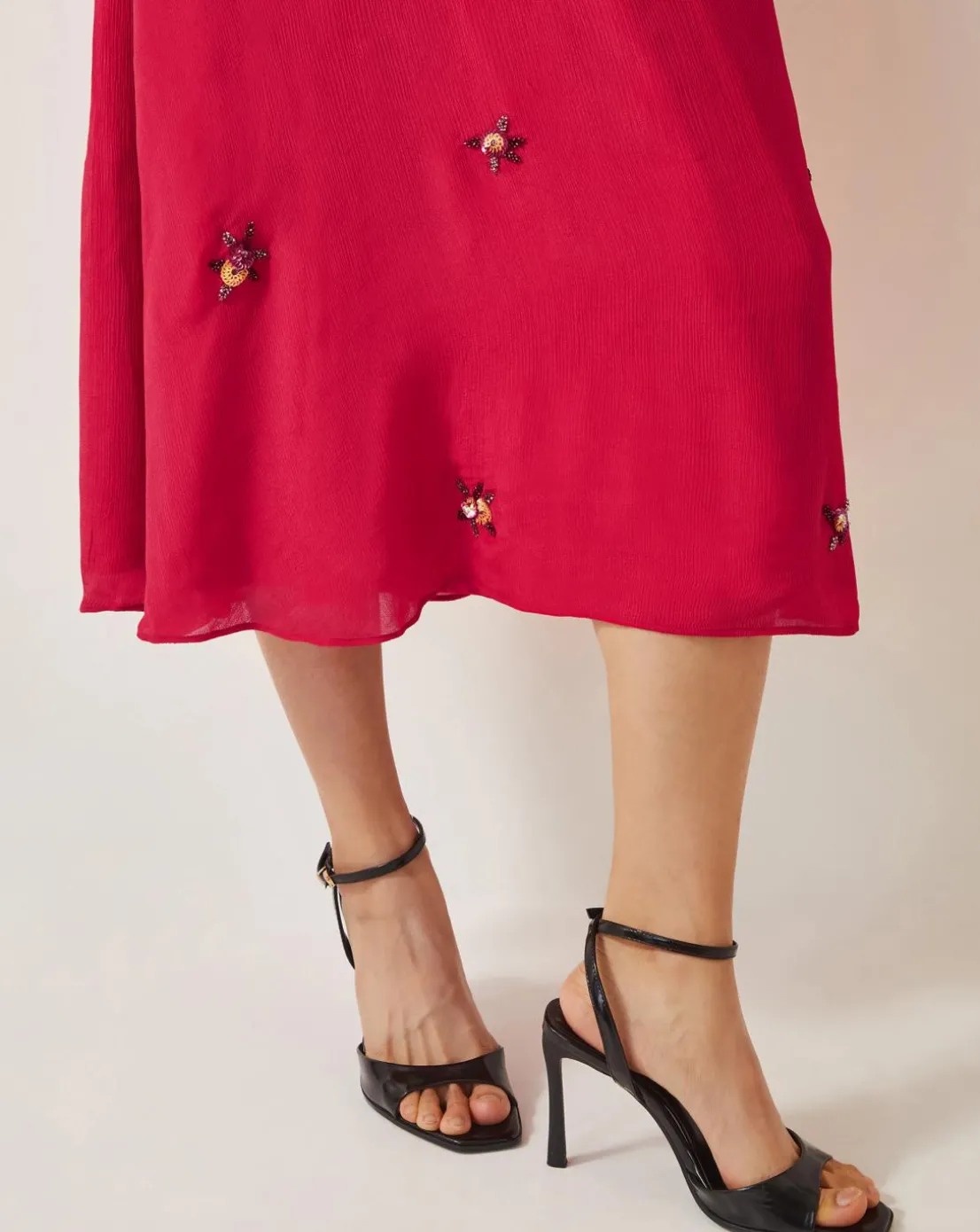 Monsoon Gia Embellished Tea Dress