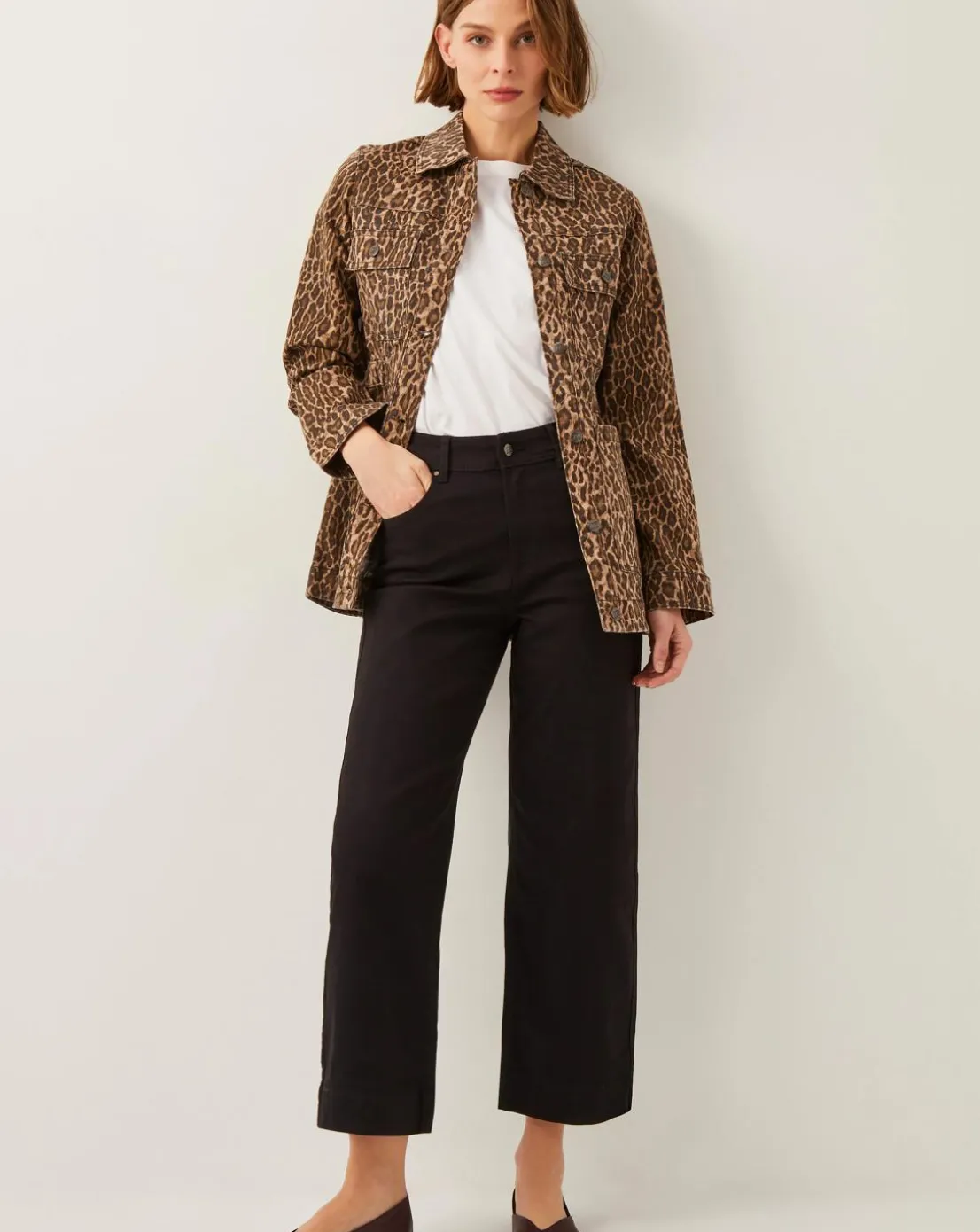 Monsoon Hallie Regular Crop Wide Leg Jeans