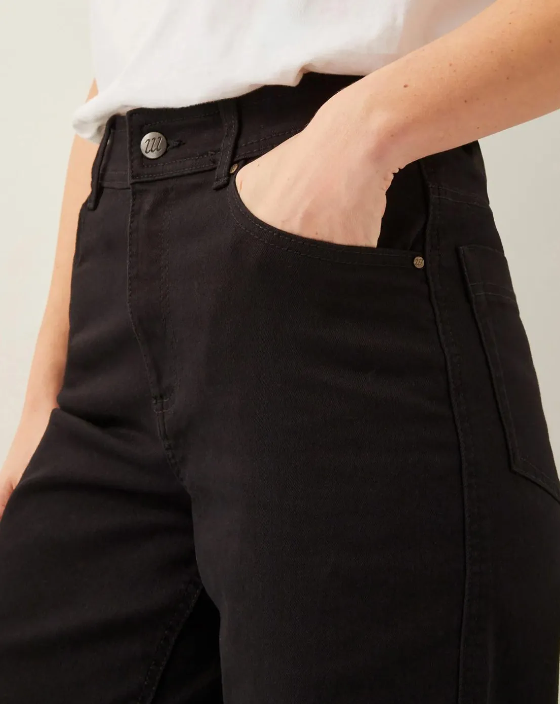 Monsoon Hallie Regular Crop Wide Leg Jeans