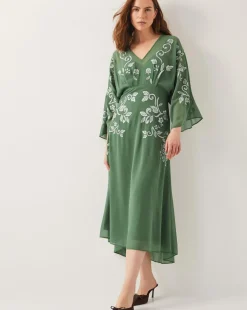 Monsoon Hannah Embroidered Tea Dress