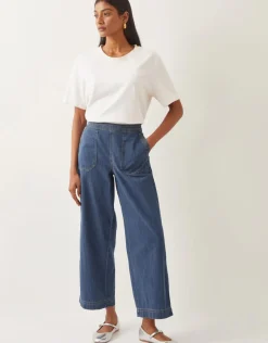 Monsoon Harper Short Wide Leg Jeans