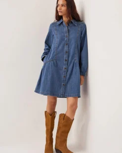 Monsoon Isla Denim Shirt Dress