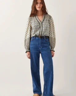 Monsoon Jemmie Geometric Print Blouse