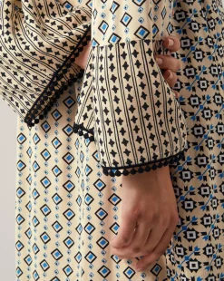 Monsoon Jemmie Long Sleeve Midi Dress