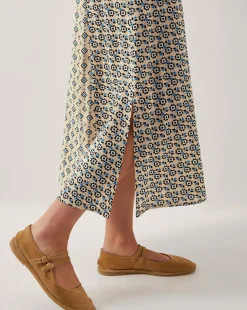 Monsoon Jemmie Long Sleeve Midi Dress