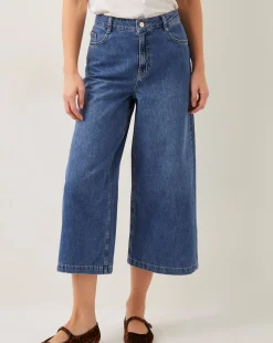 Monsoon Jenna Wide Leg Crop Jeans