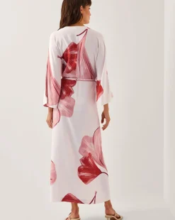 Monsoon June Floral Kimono Maxi Dress